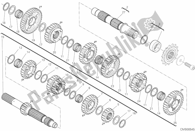 Todas las partes para Caja De Cambios de Ducati Superbike Panigale V2 USA 955 2020